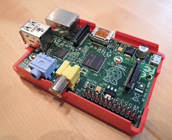 Image of Raspberry pi in case